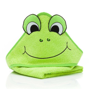 Fillikid бебешка хавлия с качулка (75x75 см) - Frog