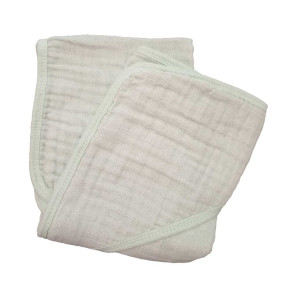 Fillikid бебешка муселинова хавлия с качулка 75x75 см - Verde