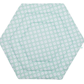 Fillikid меко килимче за сгъваема кошара за игра (Ø 124 см) Jersey - Circles Mint 