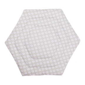 Fillikid меко килимче за сгъваема кошара за игра (Ø 124 см) Jersey - Circles Grey