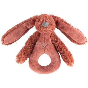 Happy Horse плюшена играчка зайчето Richie - дрънкалка (18 см) - Rusty