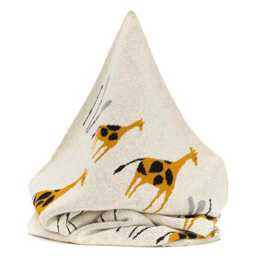Fillikid Knitted Blanket плетено одеяло - 100% памук (100x80 см) - Giraffe