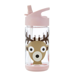 3 Sprouts бутилка за вода с мек накрайник - Deer