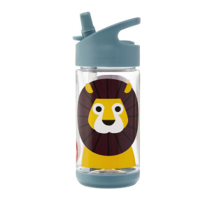 3 Sprouts бутилка за вода с мек накрайник - Lion