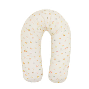 Fillikid Nursing Pillow възглавница за бременност и кърмене с памучен калъф - 190 см - Rainbows Beige