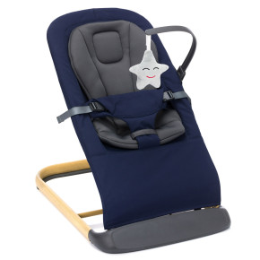 Fillikid бебешки шезлонг Star - Navy-Grey