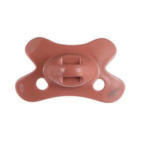 Difrax Dental Pacifier Pure ортодонтична залъгалка за бебе 0-6 м - Brick 