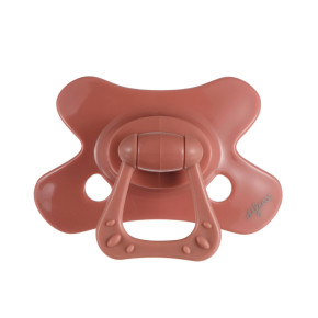 Difrax Dental Pacifier Pure ортодонтична залъгалка 18+ м - Brick