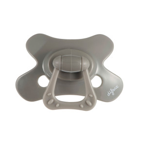 Difrax Dental Pacifier Pure ортодонтична залъгалка за бебе 6+ м - Clay