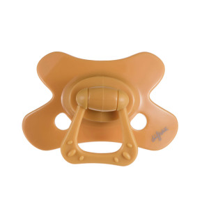 Difrax Dental Pacifier Pure ортодонтична залъгалка за бебе 6+ м - Honey
