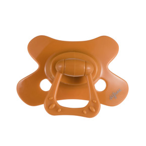 Difrax Dental Pacifier Pure ортодонтична залъгалка за бебе 12-20 м - Pumpkin