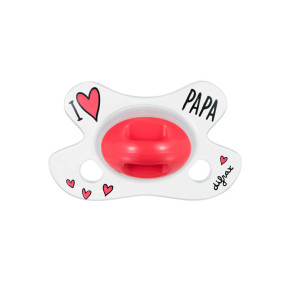 Difrax Natural залъгалак за новородено - I Love Papa