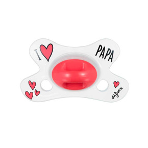 Difrax Natural залъгалак 0-6 м- I Love Papa