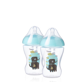 Tommee Tippee Шише за хранене Ultra 2 бр. 260 мл 0 м+ Синьо