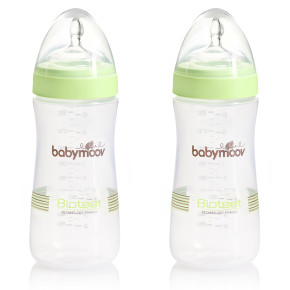 Babymoov комплект 2 броя шишета 330 мл. Зелени