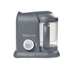 уред за приготяне на бебешка храна 4 в 1 BEABA Solo Dark Grey