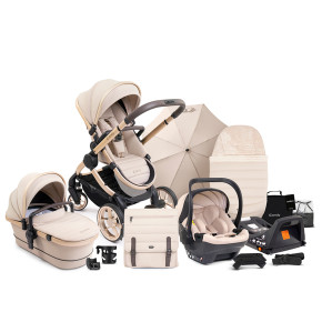 Бебешка количка iCandy Peach 7 Complete Bundle - Biscotti on Blonde и стол за кола Cocoon с ISOFix база