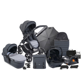 Бебешка количка iCandy Peach 7 Complete Bundle - Phantom-Truffle и стол за кола Cocoon с ISOFix база Бебешка количка iCandy Peach 7 Complete Bundle - Phantom-Truffle и стол за кола Cocoon с ISOFix база