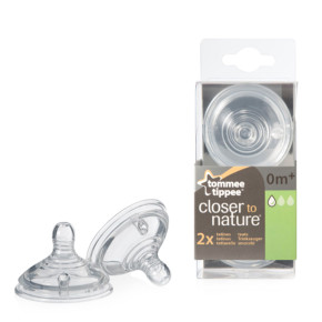 Tommee Tippee Биберони за хранене Easi-Vent Slow - 1 капка 0м+ 