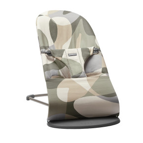 BabyBjörn Bliss бебешки шезлонг - Cotton Print, Khaki/Green