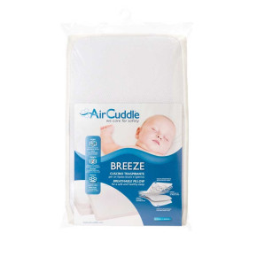 AirCuddle BREEZE възглавница за кошара с непромокаем протектор с дишаща 3D структура - 50x30 см, 6 м+