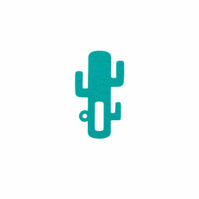 Minikoioi Cactus силиконова чесалка за венци - Aqua Green