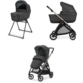 Детска количка 2 в 1 Inglesina Electa System Duo - Upper Black
