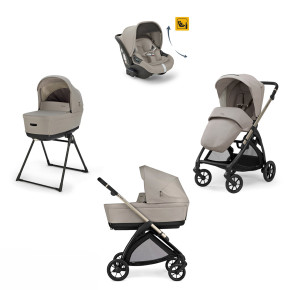 Детска количка 4 в 1 Inglesina Electa System Quattro Darwin Infant Recline - Battery Beige