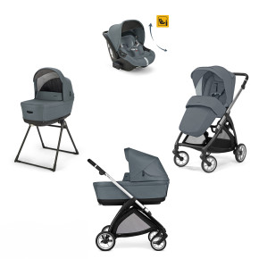 Детска количка 4 в 1 Inglesina Electa System Quattro Darwin Infant Recline - Union Grey