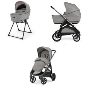 Детска количка 2 в 1 Inglesina Aptica System Duo - Platinium Grey
