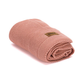 Fillikid бебешко плетено одеяло - 100% Био памук (100x80 см) - Pink