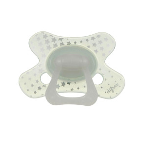 Difrax Pacifier Dental ортодонтична залъгалка 18+ м - Glow in the Dark