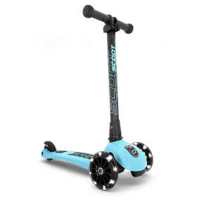Scoot and Ride HIGHWAYKICK 3 LED сгъваема тротинетка със светещи колела - Blueberry