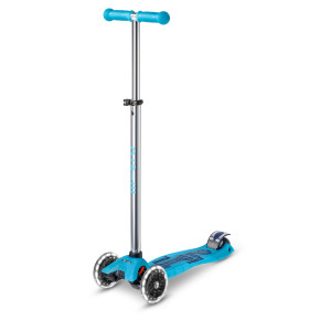 Детска Тротинетка Maxi Micro Deluxe Glow LED Crystal Blue