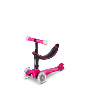 trotinetka-Mini-Micro-2Grow-Deluxe-Magic-LED - Pink