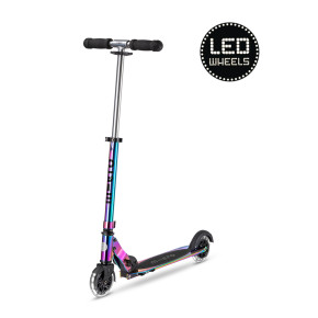 Детска тротинетка със светещи колела Micro Sprite LED Neochrome