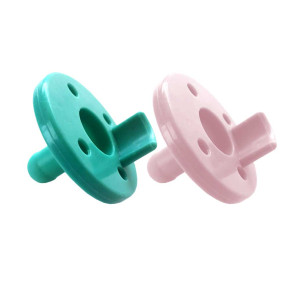 silikonovi-zalygalki-Minikoioi-Basics-Soother - Aqua-Green/Pinky-Pink