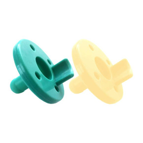 silikonovi-zalygalki-Minikoioi-Basics-Soother - Aqua-Green/Mellow Yellow