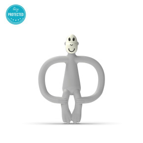 Matchstick Monkey Monkey Teether чесалка с апликатор - Cool Grey