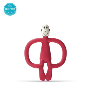 Matchstick Monkey Monkey Teether чесалка с апликатор - Red 