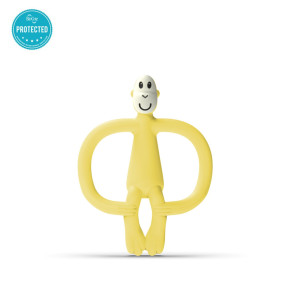 Matchstick Monkey Monkey Teether чесалка с апликатор - Yellow