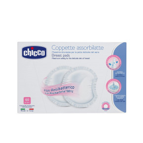 Chicco Антибактериални подплънки за кърмачки - 60 бр.
