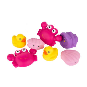 Playgro Играчки за баня Морски Животни (7 бр./оп.) момиче, 6м+