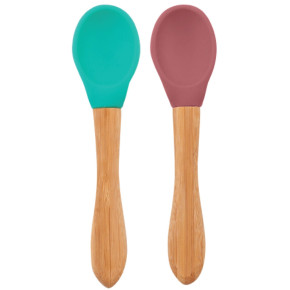 Minikoioi Scoops бебешки лъжици - 2 бр. - Green/Rose
