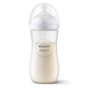 Шише за хранене Natural Response 330 мл с биберон без протичане Natural Response Поток 4, 3м+ Philips AVENT