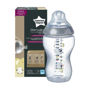 Tommee Tippee Шише за хранене Easi Vnet 340 ml 3 м+ - бухали