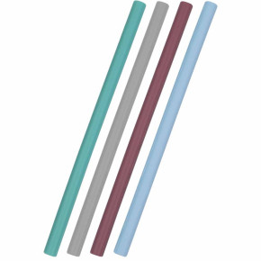 Minikoioi Flexi Straws комплект силиконови сламки 4 бр. - микс за момче