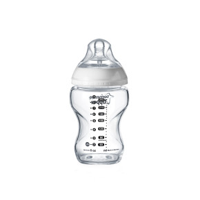 Tommee Tippee Стъклено шише за хранене Easi - Vent 150 мл 0м+ (1бр./оп) 