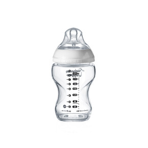 Tommee Tippee Стъклено шише за хранене Easi - Vent 250 мл 0м+ (1бр./оп) 