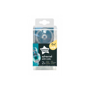 Tommee Tippee силиконови биберони Advanced Anti-Colic Variflow 3 капки, 0 +